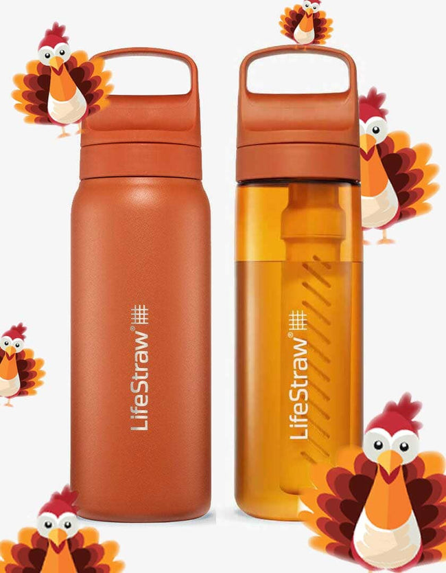 Gobble Gobble - LifeStraw Go Series Water Filter Bottle - 2 pack Bottle Filter LifeStraw - Online store