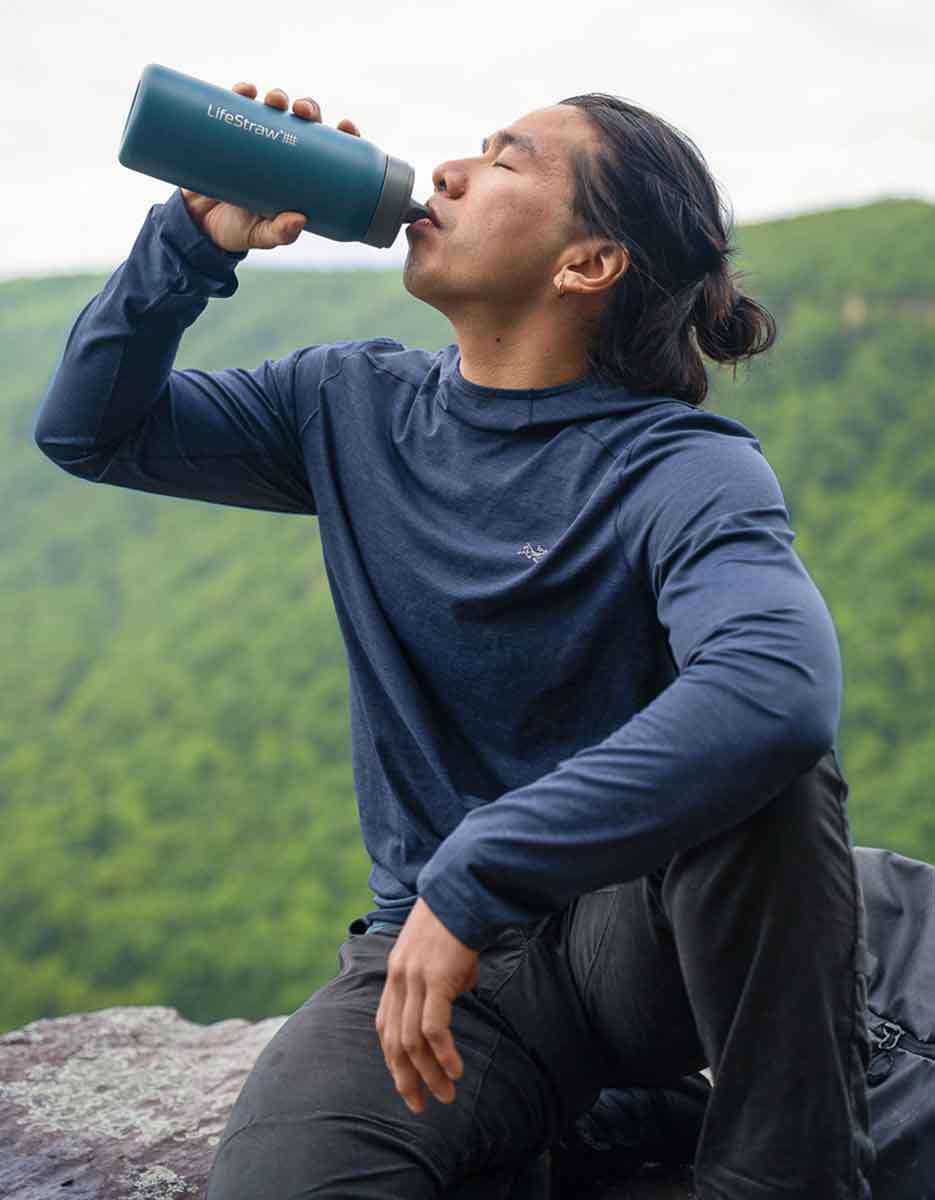 LifeStraw Go Series Stainless Steel 24 oz - Limited Edition Bottle Filter LifeStraw - Online store