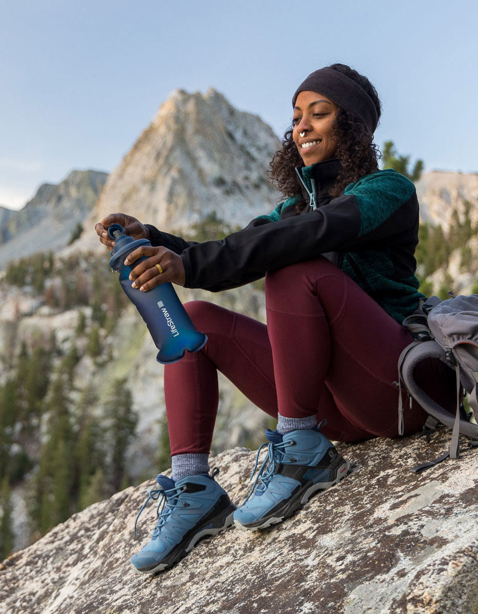 LifeStraw Peak Series Collapsible Squeeze 1L Bottle with Filter Bottle Filter LifeStraw Water Filters & Purifiers