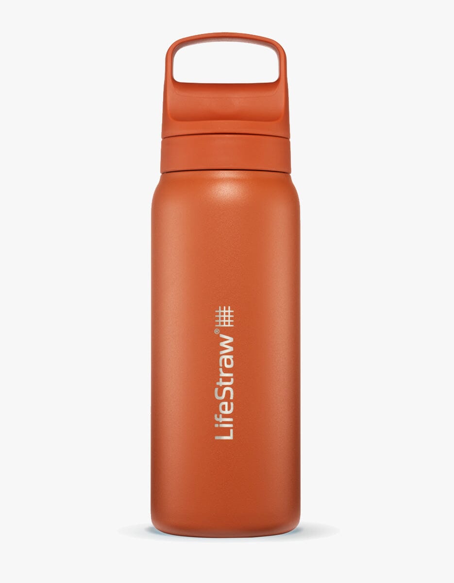 LifeStraw Go Series Stainless Steel 700 ml Bottle Filter LifeStraw - Online store/Color-Kyoto Orange