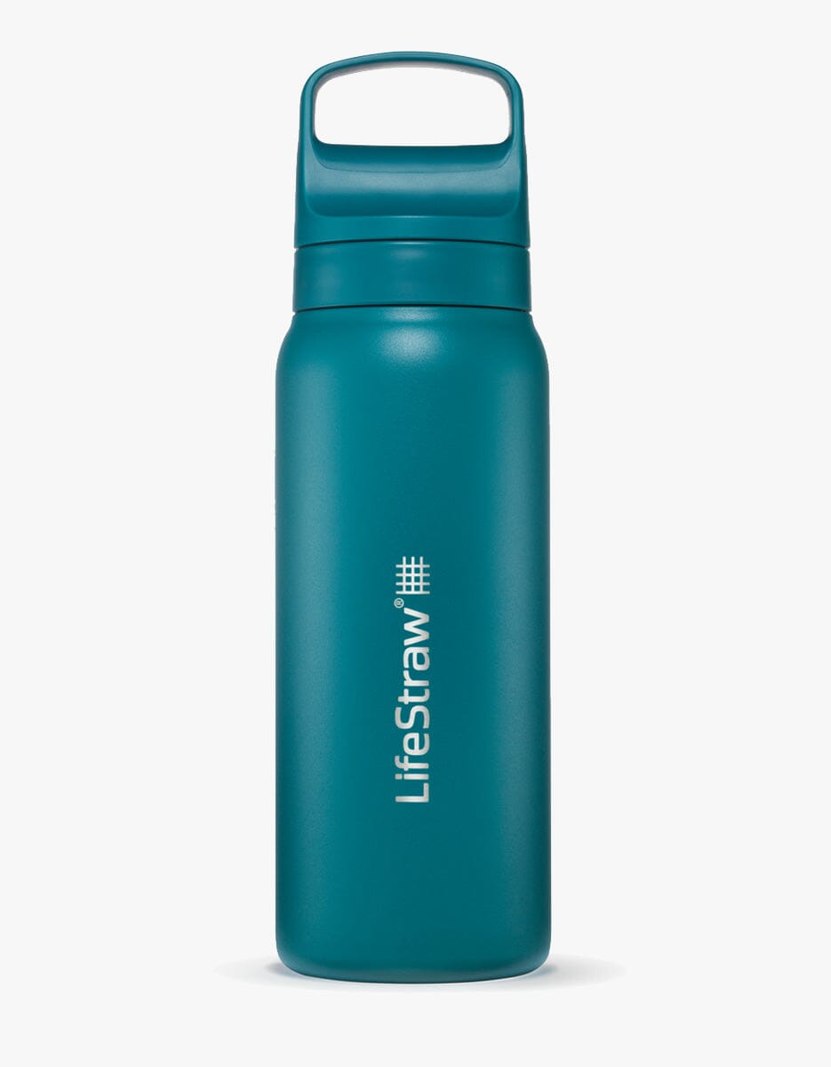 LifeStraw Go Series Stainless Steel 700 ml Bottle Filter LifeStraw - Online store/Color-Laguna Teal