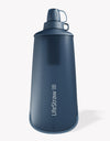 LifeStraw Peak Series Collapsible Squeeze 1L Bottle with Filter Bottle Filter LifeStraw Water Filters & Purifiers/Color-Mountain Blue