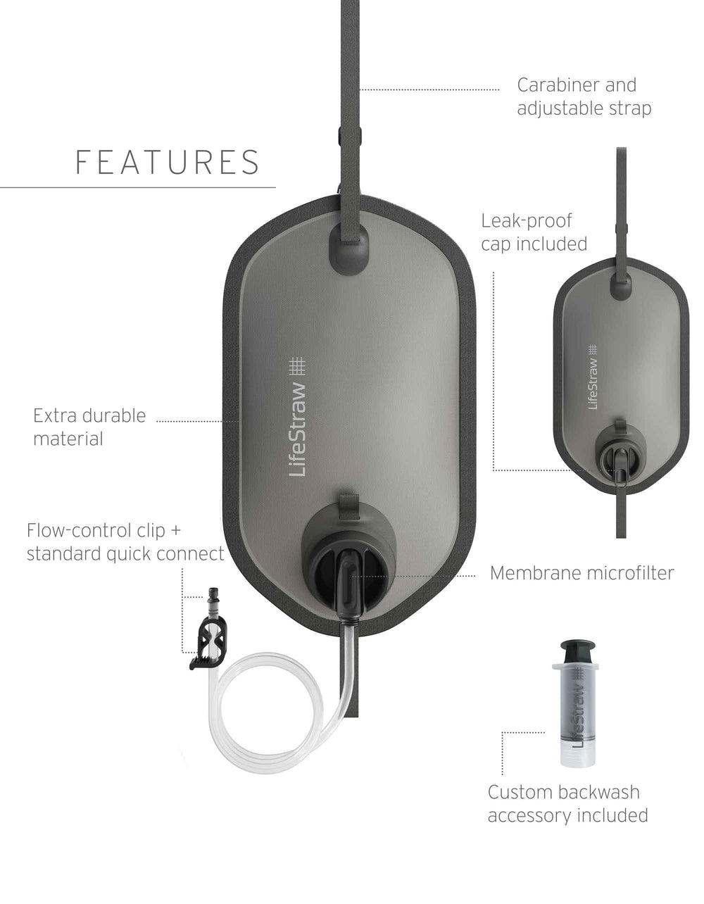 LifeStraw Peak Series Gravity Filter System – 8L Gravity filter LifeStraw Water Filters & Purifiers