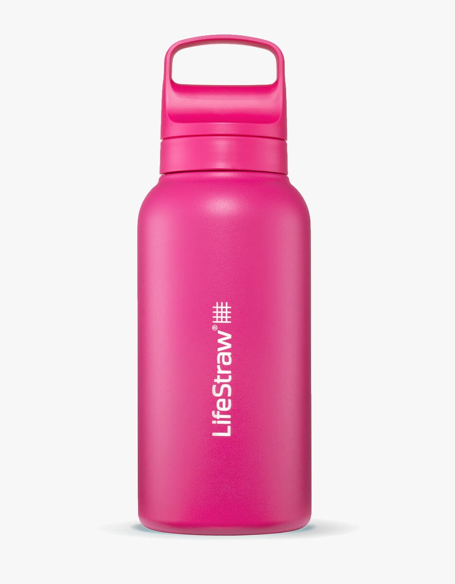 LifeStraw Go Series Stainless Steel 1L Bottle Filter LifeStraw - Online store Orchid Pink
