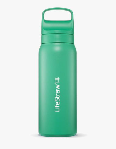 LifeStraw Go Series Stainless Steel 24 oz Bottle Filter LifeStraw - Online store Cactus Green