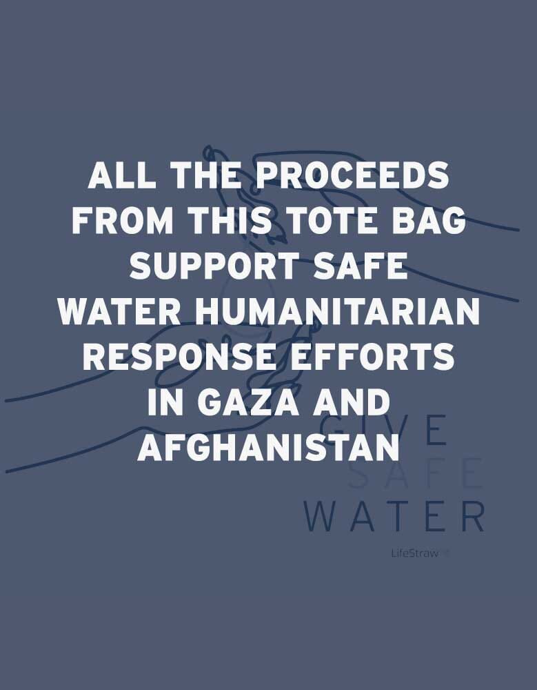 Give Safe Water Tote Bag Apparel & Accessories LifeStraw - Online store