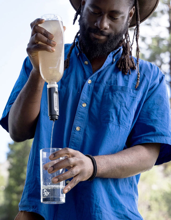 LifeStraw Peak Squeeze Bottle 650 ml (grijs LifeStraw Peak Squeeze Bottle 650 ml (grijs