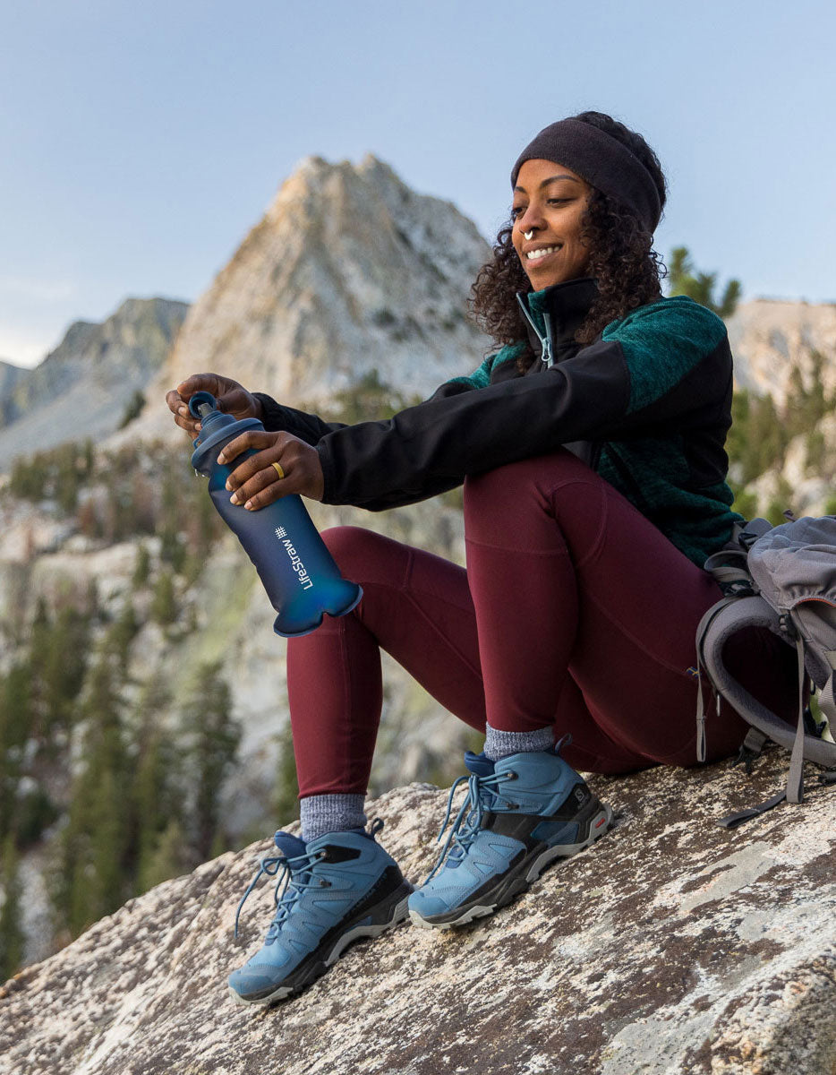 LifeStraw Peak Series Collapsible Squeeze 1L Bottle with Filter ...