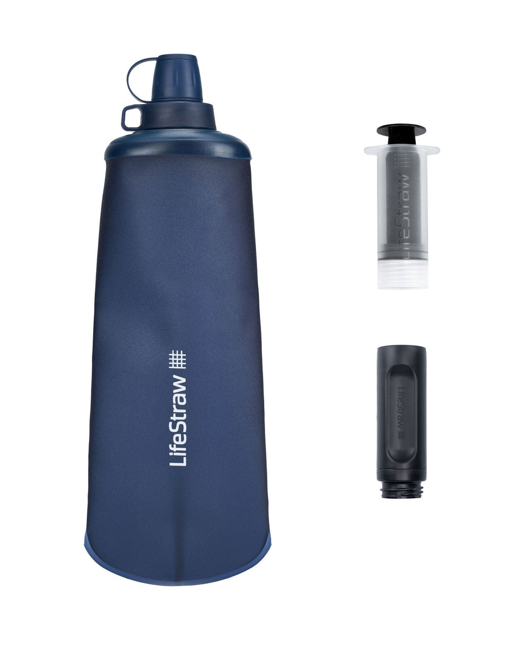 LifeStraw Go 1L Water Filter Bottle for Hiking, Travel, School and  Emergency Prep, Gray 