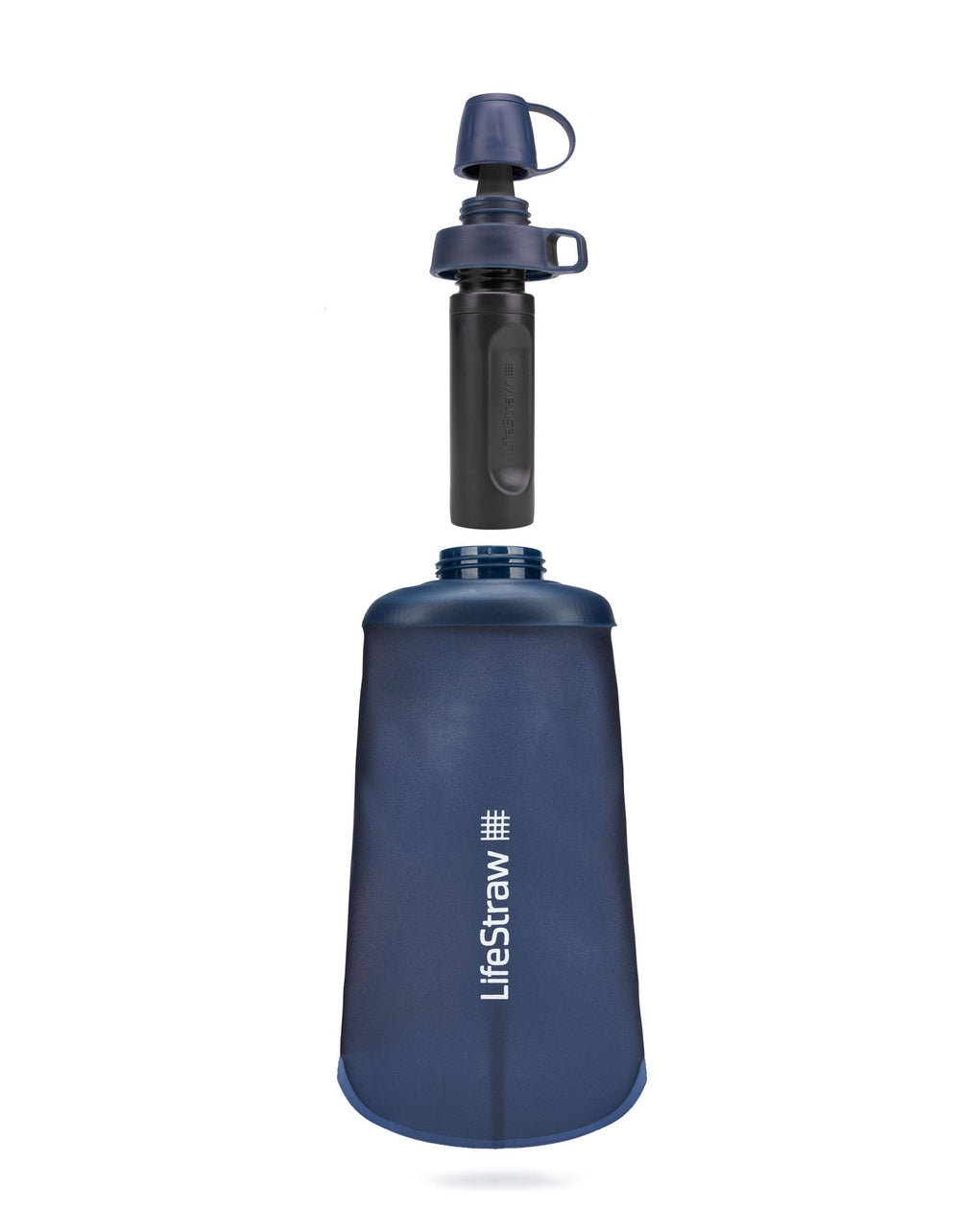 LifeStraw Système de filtre à bouteille d'eau pliable Peak Series - 1L