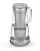 LifeStraw Home 7-Cup Glass water filter pitcher in Pebble, angled view