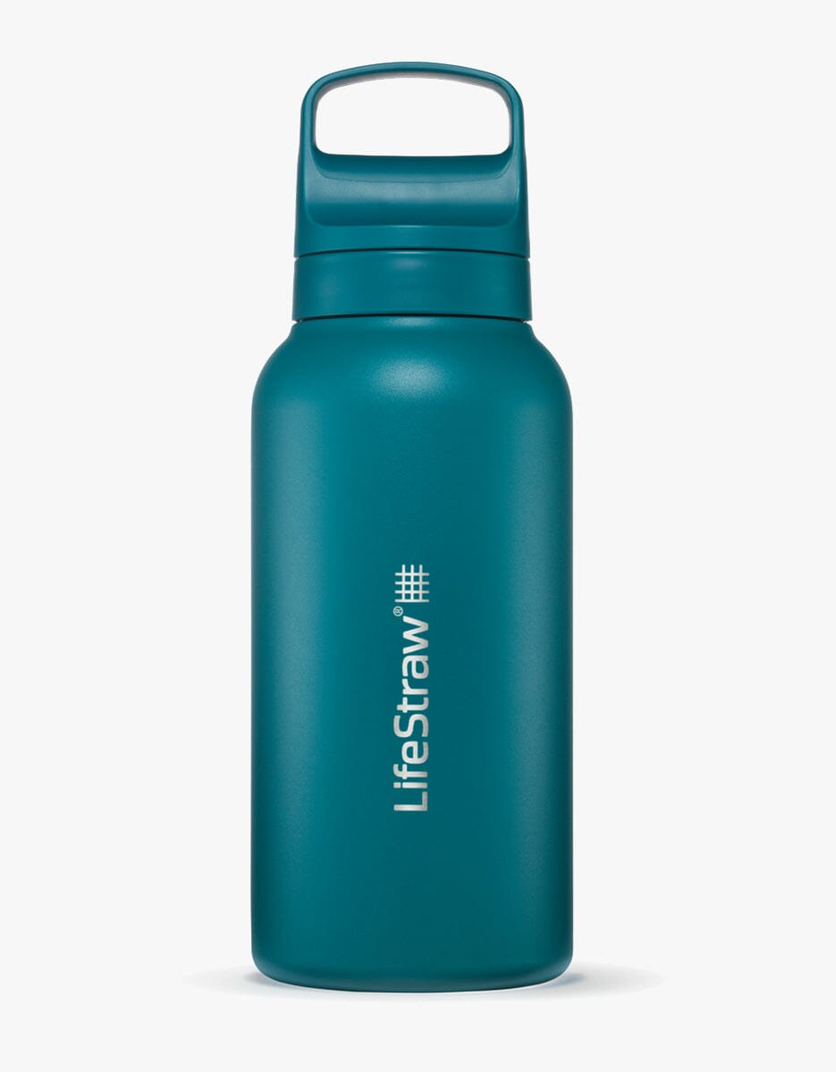 LifeStraw Go Series Stainless Steel 1L Bottle Filter LifeStraw - Online store/Color-Laguna Teal