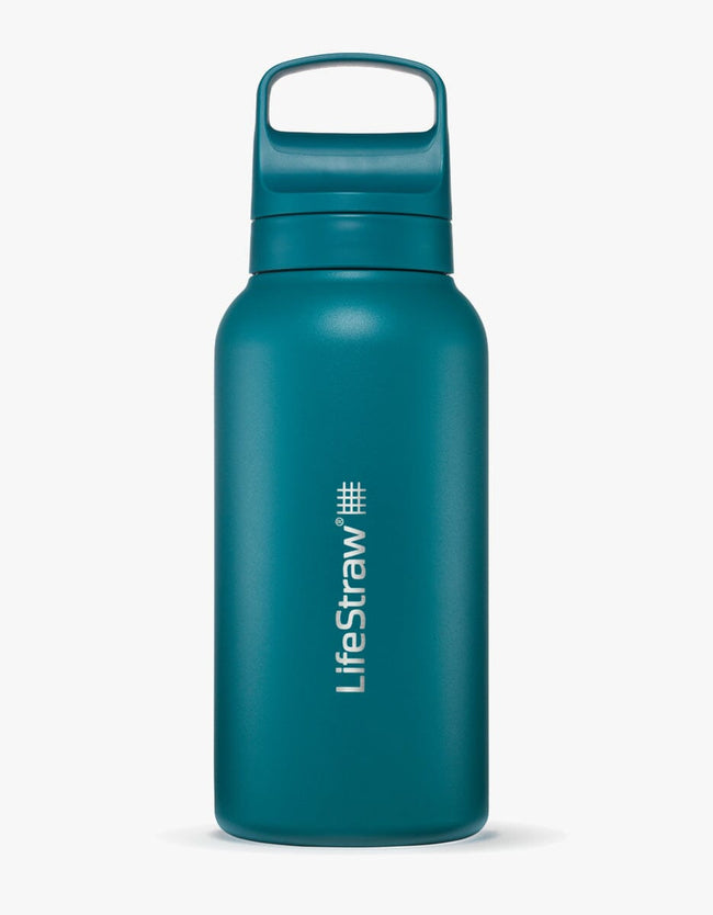 LifeStraw Go Series Stainless Steel 1L Bottle Filter LifeStraw - Online store/Color-Laguna Teal