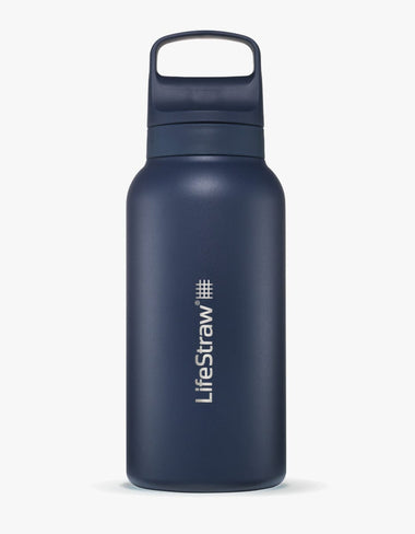 LifeStraw Go Series Stainless Steel 1L Bottle Filter LifeStraw - Online store/Color-Aegean Sea
