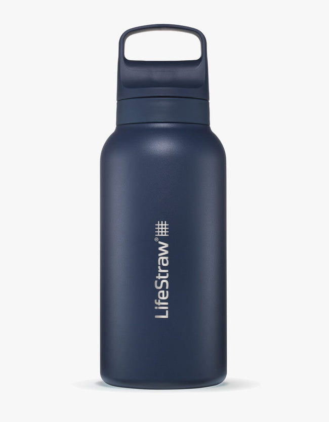 LifeStraw Go Series Stainless Steel 1L Bottle Filter LifeStraw - Online store/Color-Aegean Sea