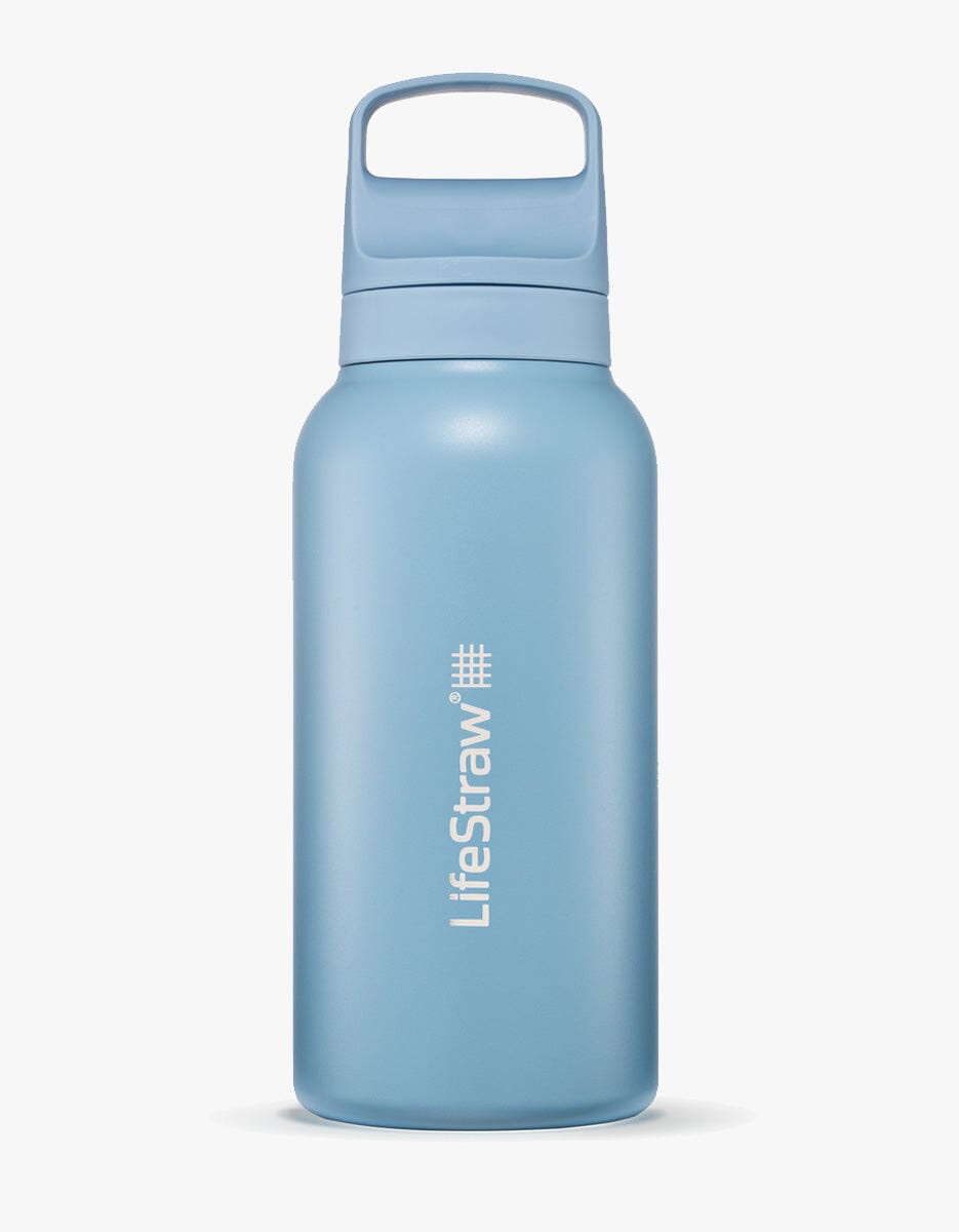 LifeStraw Go Series Stainless Steel 1L Bottle Filter LifeStraw - Online store/Color-Icelandic Blue