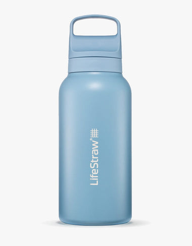 LifeStraw Go Series Stainless Steel 1L Bottle Filter LifeStraw - Online store/Color-Icelandic Blue