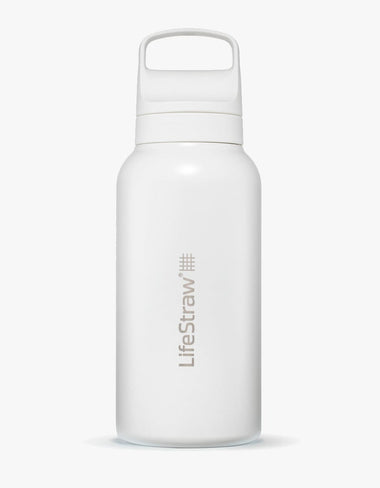 LifeStraw Go Series Stainless Steel 1L Bottle Filter LifeStraw - Online store/Color-Polar White
