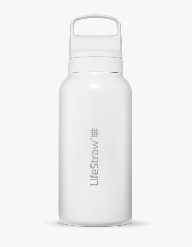 LifeStraw Go Series Stainless Steel 1L Bottle Filter LifeStraw - Online store/Color-Polar White