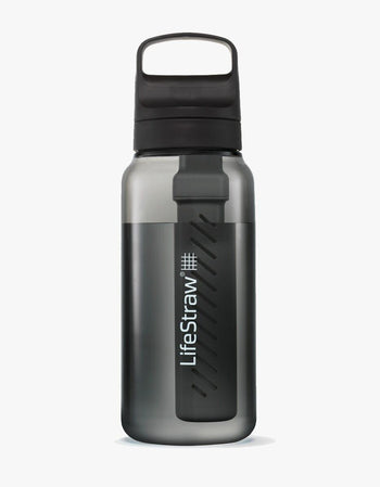 LifeStraw Go Series 1L water filter bottle in Nordic Noir