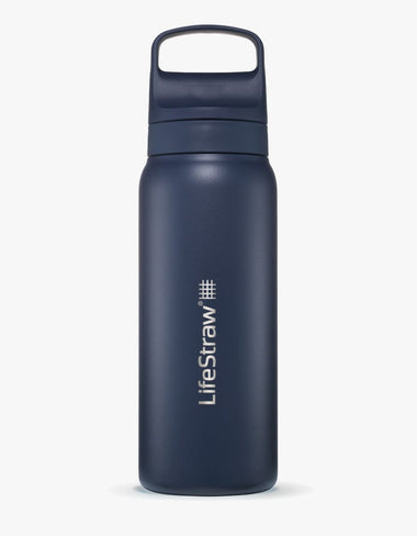 LifeStraw Go Series Stainless Steel 700 ml Bottle Filter LifeStraw - Online store/Color-Aegean Sea