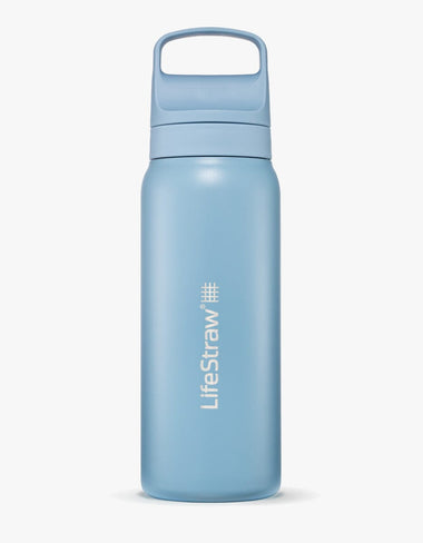 LifeStraw Go Series Stainless Steel 700 ml Bottle Filter LifeStraw - Online store/Color-Icelandic Blue