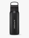 LifeStraw Go Series Stainless Steel 700 ml Bottle Filter LifeStraw - Online store /Color-Nordic Noir