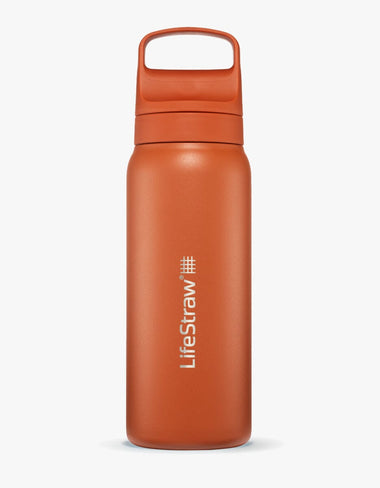 LifeStraw Go Series Stainless Steel 700 ml Bottle Filter LifeStraw - Online store/Color-Kyoto Orange