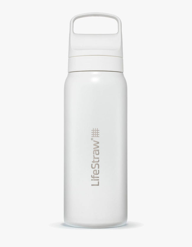 LifeStraw Go Series Stainless Steel 700 ml Bottle Filter LifeStraw - Online store /Color-Polar White