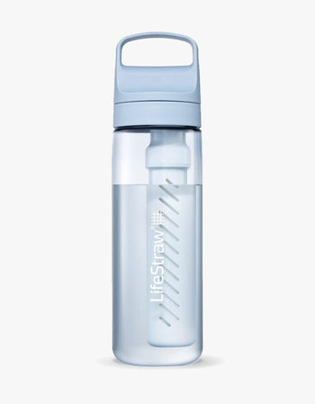 LifeStraw Go Series 22 oz water filter bottle in Icelandic Blue