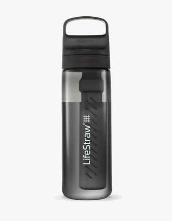 LifeStraw Go Series 22 oz water filter bottle in Nordic Noir