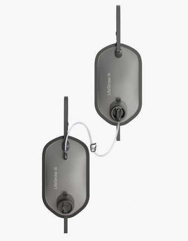 LifeStraw Peak Series Gravity Water Filter System with Safe Water Storage - 8L + 8L Gravity filter LifeStraw Water Filters & Purifiers /Color-Dark Mountain Gray