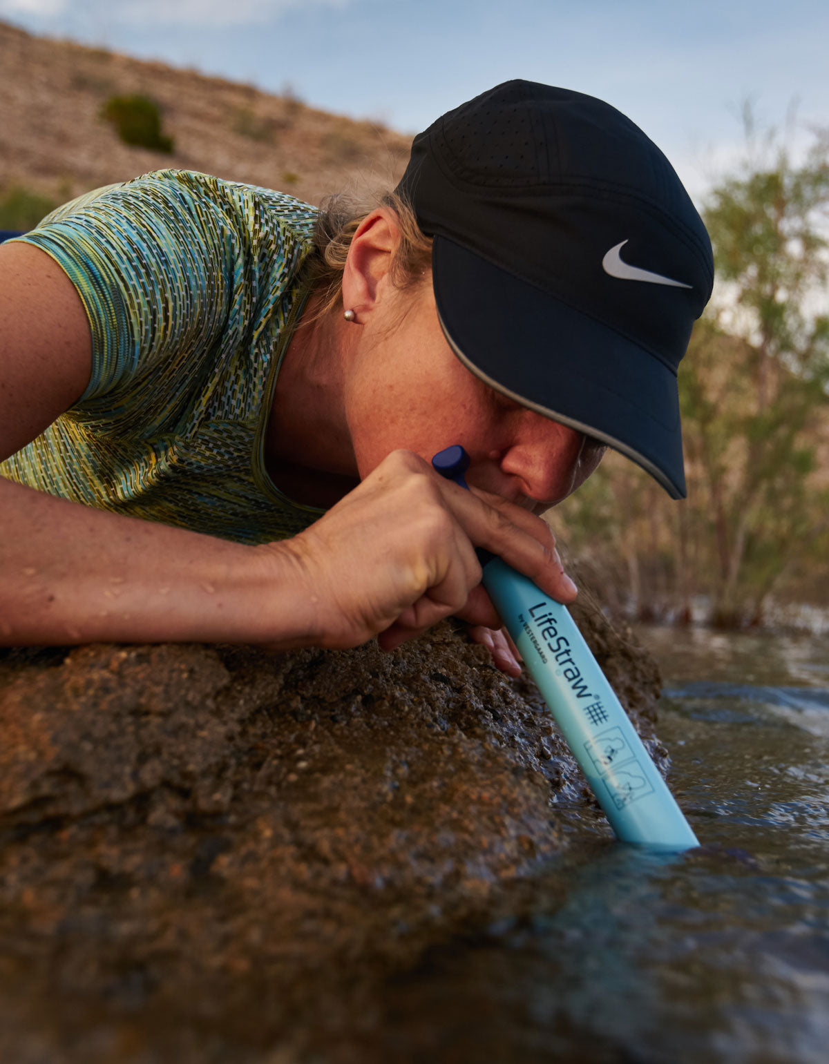 Sugrör med vattenfilter - LIFESTRAW Peak Personal Water Filter Straw (blue)
