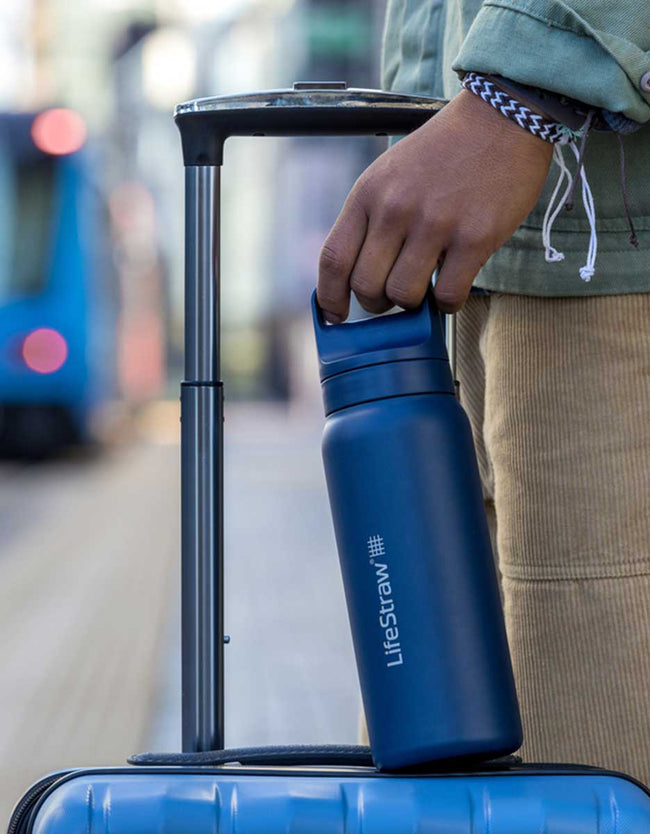 LifeStraw Go Series Stainless Steel 700 ml Bottle Filter LifeStraw - Online store /Color-Nordic Noir