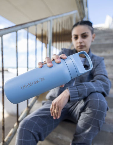 LifeStraw Go Series Stainless Steel 1L Bottle Filter LifeStraw - Online store