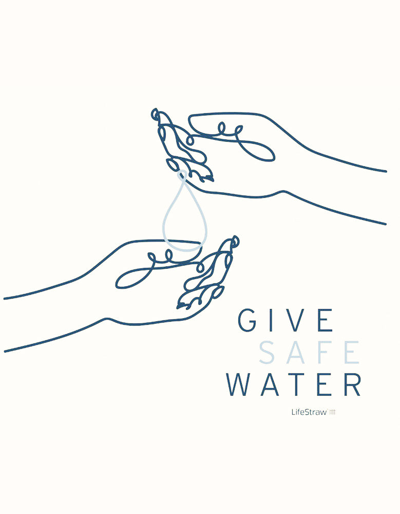 Give Safe Water Tote Bag Apparel & Accessories LifeStraw Water Filters & Purifiers